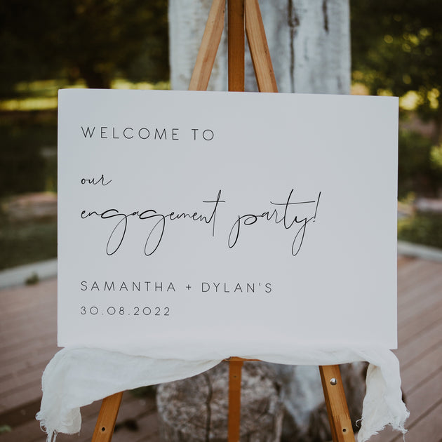 Photo Wedding Welcome Sign Minimalist Wedding Welcome Sign -  Hong Kong